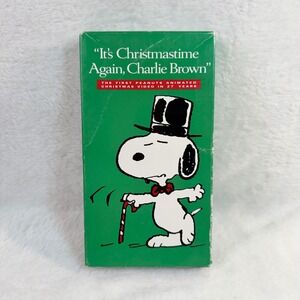 It's Christmastime Again Charlie Brown VHS 1992 Peanuts Snoopy Shell Promo Tape